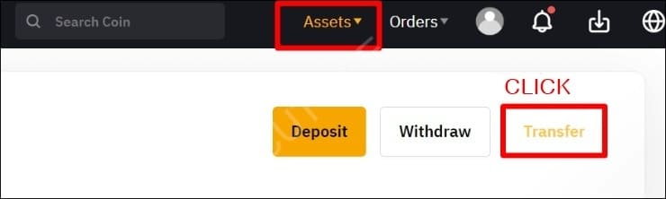 Asset Transfer Button